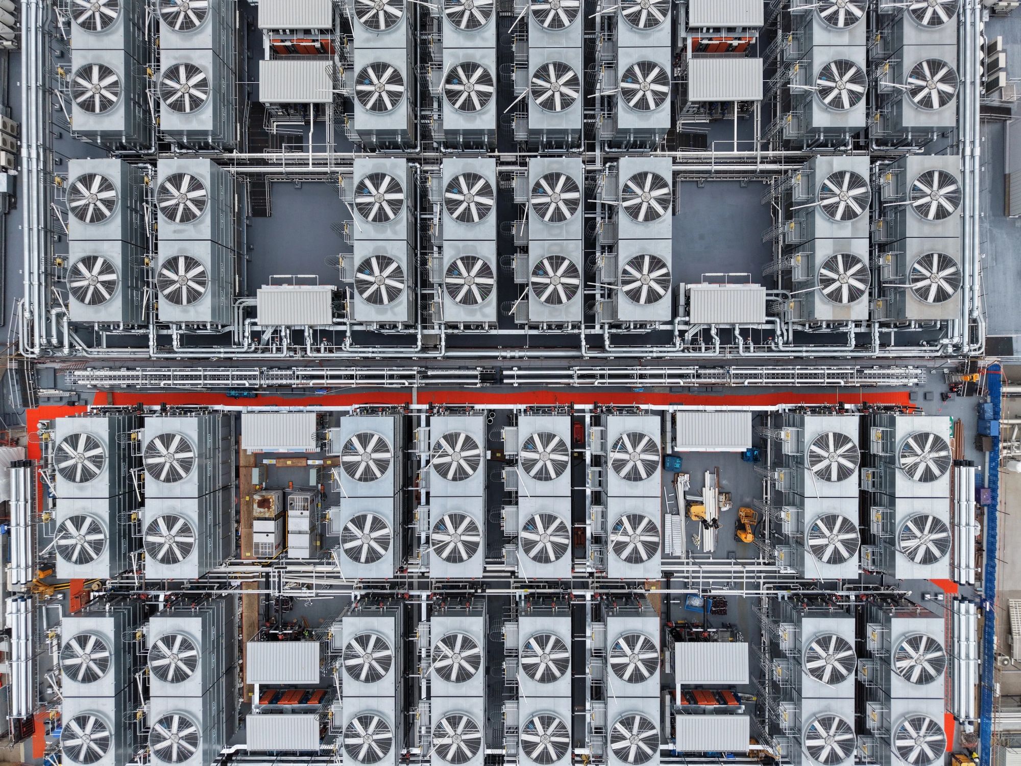 Industrial data center cooling infrastructure